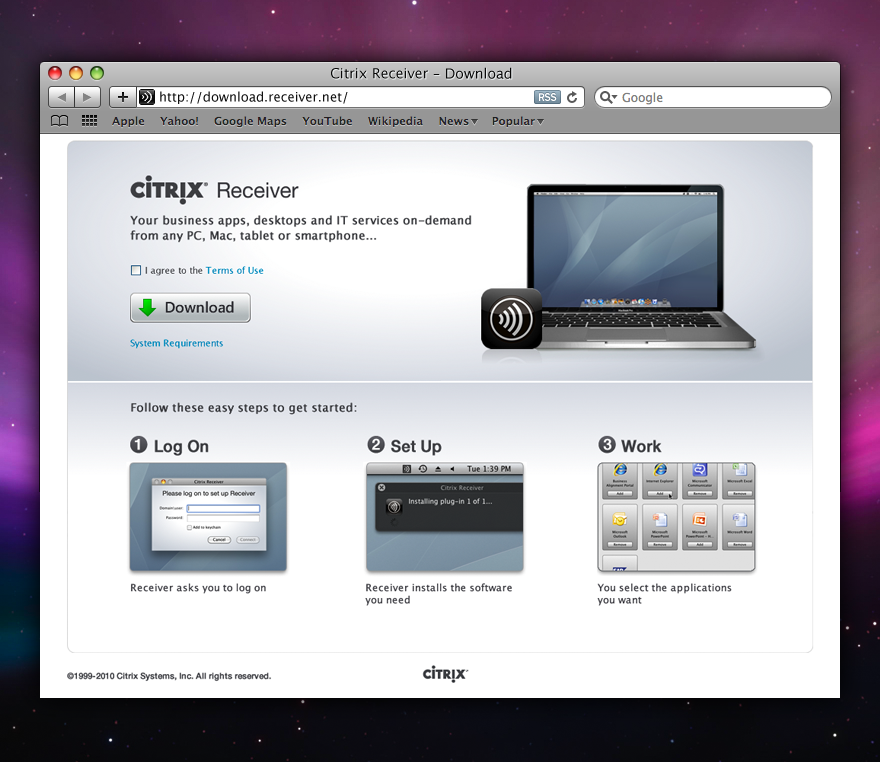 download most recent citrix receiver for mac